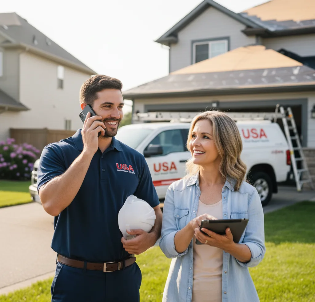 USA Roof Repair Experts customer support in Booneville